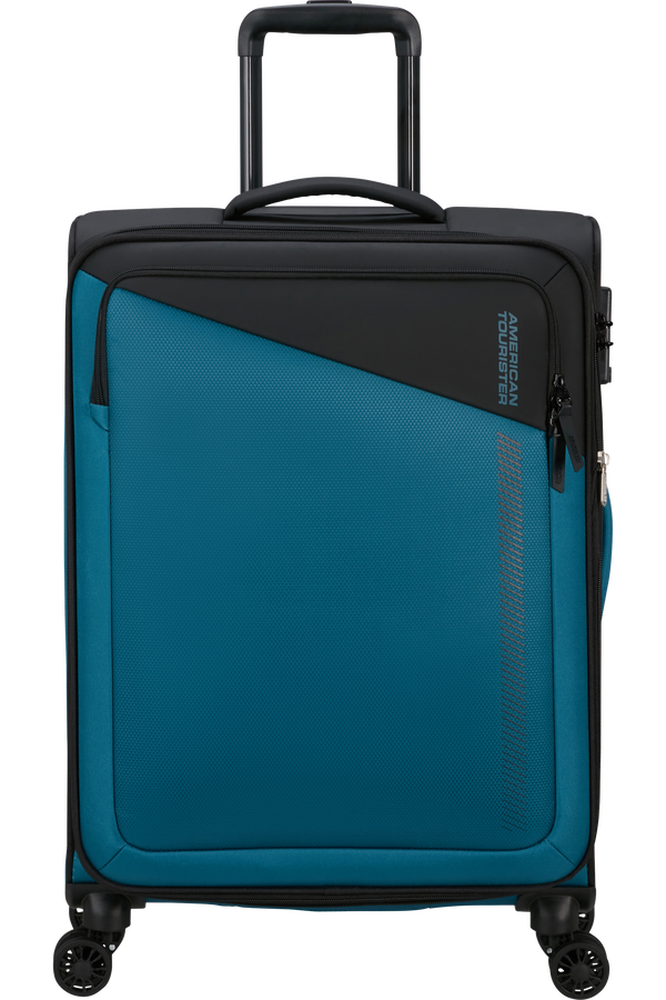 American Tourister Daring Dash Spinner Expandable TSA M  Svart/Blå