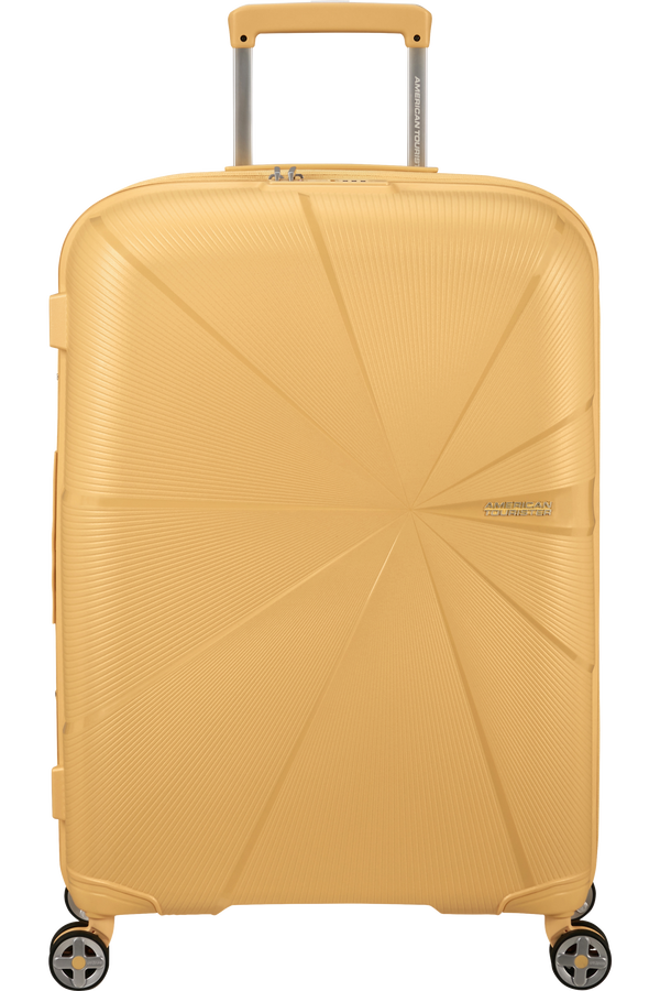 American Tourister StarVibe Spinner Expandable TSA 67cm  Metallic Banana