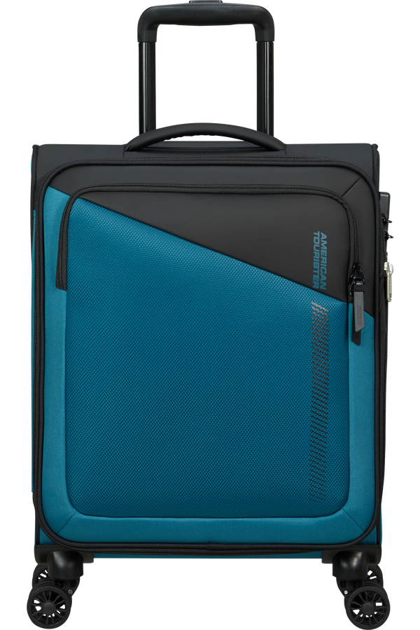 American Tourister Daring Dash Spinner Expandable TSA S  Svart/Blå