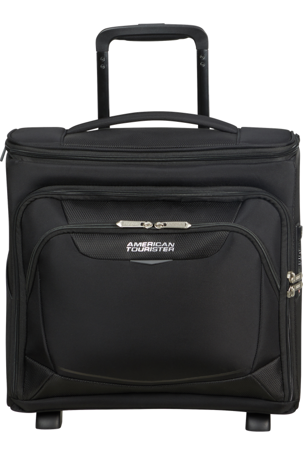 American Tourister SummerRide Upright Underseater Expandable Tsa Svart